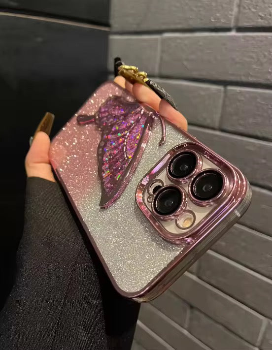 ✨ 3D Butterfly Glitter Mobile Case ✨